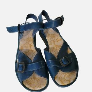 Denim blue sandals